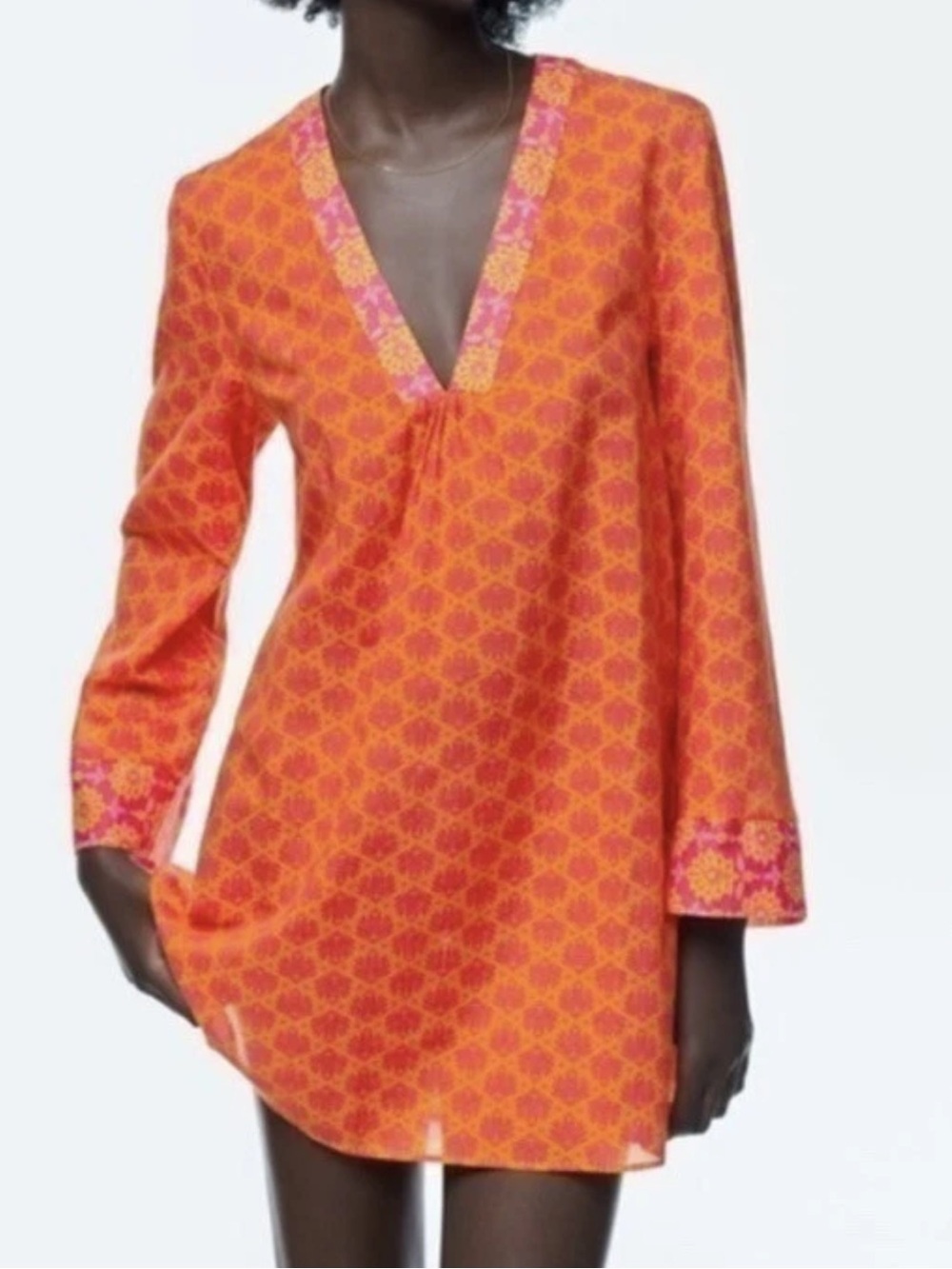 ZARA Carmela Printed Mini Dress